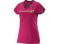 Dámské tričko s krátkým rukávem Salomon Elevate SS Tech Tee W Gaura Pink  