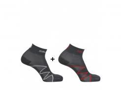 Dámské ponožky Salomon XA Pro 2 Pack Black / Red 