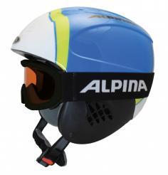 Dětská lyžařská helma (přilba) s brýlemi Alpina Carat + Ruby 