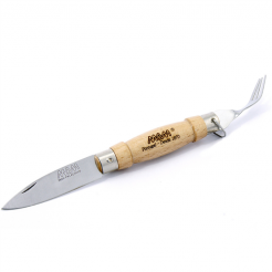 MAM Traditional 2020 Zavírací nůž s vidličkou - buk, 6,1 cm 