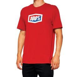 Pánské tričko 100% Official Short Sleeve Tee Red 
