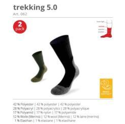 Trekové ponožky LENZ Trekking 5.0 černé - 2 páry 