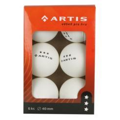 Míčky na stolní tenis ARTIS 3* - 6 ks 